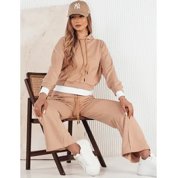 Meruňková tepláková souprava se širokými nohavicemi SANELIS AY0987 Velikost: M