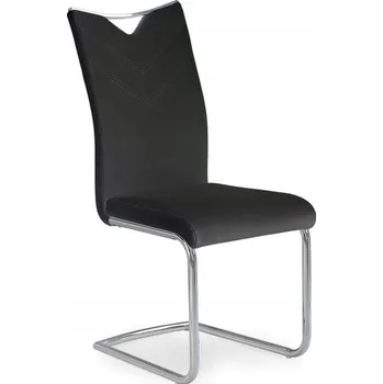 Jídelní židle Halmar K224 čalouněná židle do obýváku na lyžinách černá