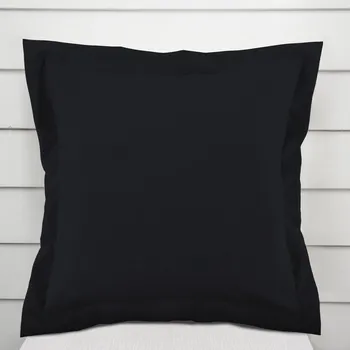 Povlak na dekorativní polštářek Dekorační povlak na polštář s lemem BKS-410 Černý 35 x 45 cm