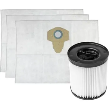 Sáček do vysavače AllBag Filtr omývatelný pro Parkside PWD 25, PWD 30, PNTS 1400 H4 a sáčky 58x45cm, 1+3ks