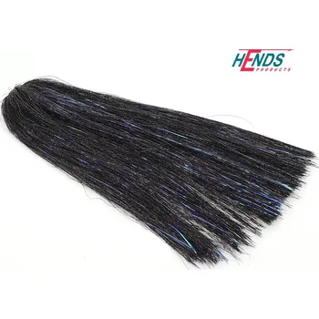 Umělá nástraha HENDS SPARKLE STREAMER HAIR - ČERNÝ PÁV UVS SSH97