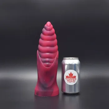 Dildo Topped Toys Cetos 90 Forge Red, prémiové silikonové dildo 24,5 x 7,1 cm