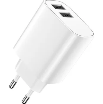 Nabíječka do sítě Forever 2xUSB 2,4A LS-03 bílá GSM113212