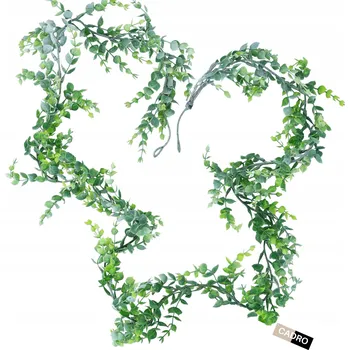 Girlanda zielona sztuczna 165 cm pnącze závěsná dekorační listy ozdoba