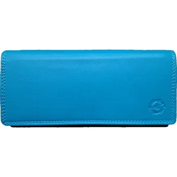 Dámská kožená peněženka HLN azurová