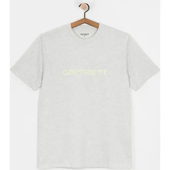 Pánské tričko Carhartt WIP Script (ash heather/air green) L, šedá