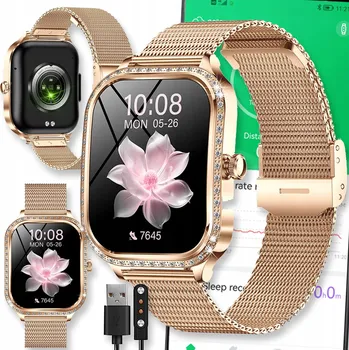 Hodinky CHYTRÝ NÁRAMEK CHYTRÉ HODINKY ŘEMÍNEK HODINKY SMART AMOLED DÁMSKÉ HODINKY MENU PL