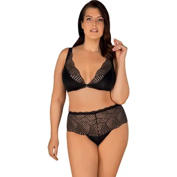 Dámská erotická souprava Poutavý set Klarita set 2XL/3XL - Obsessive černá 2XL/3XL