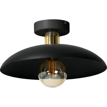 Stropní svítidlo stropní svítidlo RAMI E27 Černá zlatá kovové stínidlo