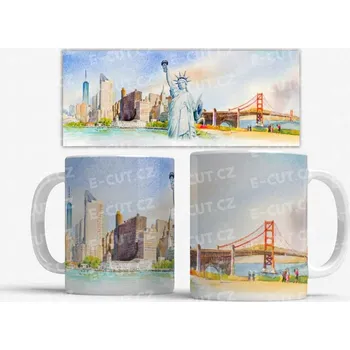 Hrnek Socha Svobody / Statue of Liberty - Světle modrá