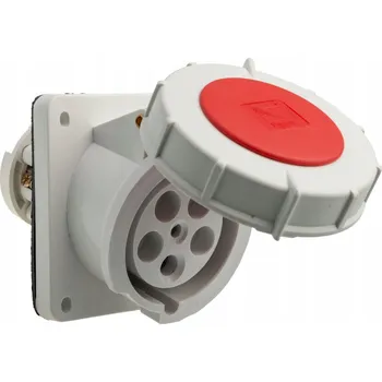 Elektrická zásuvka Zásuvka silová tabulová 63A 5P 400V IP67 Pawbol B.1054 hermetická