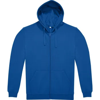 pracovní mikina B&C Mikina s kapucí B&C ID.224 Zip Hood na zip, unisex COT01I22445013-royal blue 3XL Modrá královská