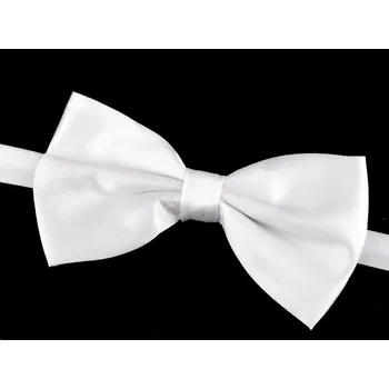 Motýlek Saténový párty motýlek jednobarevný Varianta: 7 bílá mléčná, Balení: 1 ks