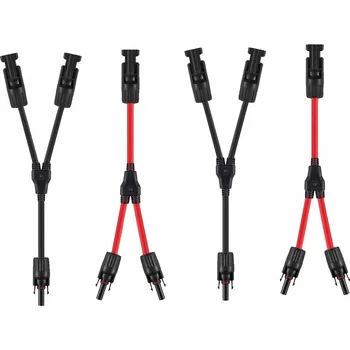 Solární konektor T-rozdělovač MC4 1000V pro fotovoltaické panely, 4 ks