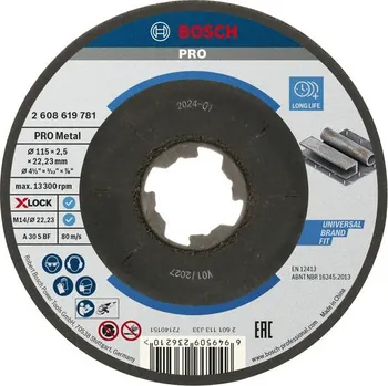 Řezný kotouč Bosch Řezací kotouč PRO Metal X-Lock 2608619781