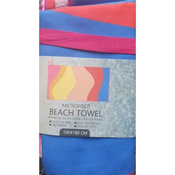 PLÁŽOVÁ OSUŠKA Z MIKROVLÁKNA RYCHLESCHNOUCÍ S GRAFIKOU 100 X 180 CM 530