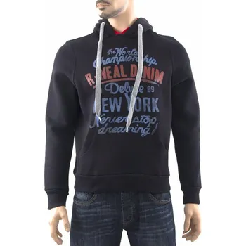 Pánská móda Pánská mikina s kapucí R-9307 - R-Neal XXL černá-potisk