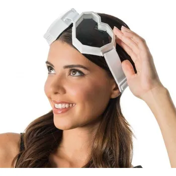 Karnevalový doplněk CHAKS Maskovací brýle ve tvaru srdce bílé