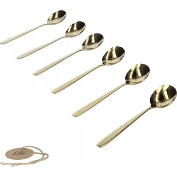 Příbor Dezertní lžička lesklá Lile Gold 6 ks