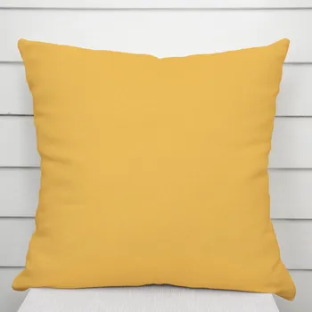 Povlak na polštářek Dekorační povlak na polštář BKU-109 Hořčicový 50 x 50 cm