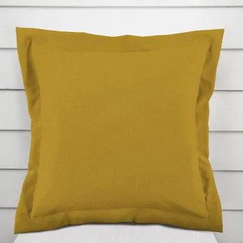 Povlak na dekorativní polštářek Dekorační povlak na polštář s lemem BKU-102 Okrový 30 x 50 cm