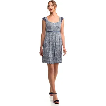 Dámská noční košile Dámská noční košile 14139 bílo-modrá S