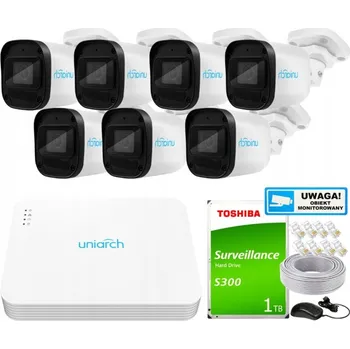 Bezpečnostní kamera Sada pro domácí monitoring IP kamera 7x IPC-B122-APF28 2MPx IR 30 m