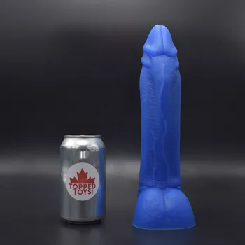 Dildo Topped Toys Artemis 80 Blue Steel, prémiové silikonové dildo 29,5 x 6,3 cm