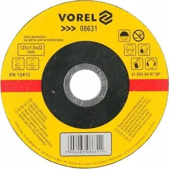 Řezný kotouč VOREL YATO KOTOUČ NA ŘEZÁNÍ KOVU 125 MM YT-08631