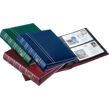 Obal pro sběratelský předmět Leuchtturm Album na FDC s 22 listy OPTIMA - modré