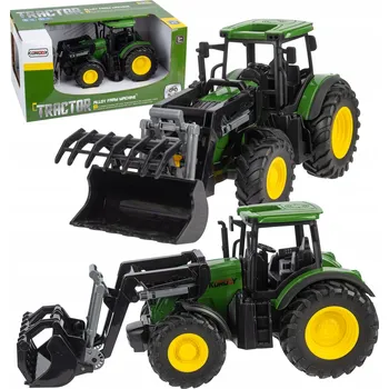 autíčko Velký Traktor s Pohyblivým Ramenem a Gumovými Kolesy