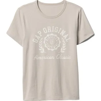 Dámské tričko Dámské tričko GAP CREW XS Béžová, Bílá