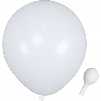 Balónek BÍLÝ BALÓNEK balónky pro girlandy 25 cm 10' palců 100 ks ODOLNÉ! SVATÉ PŘIJÍMÁNÍ