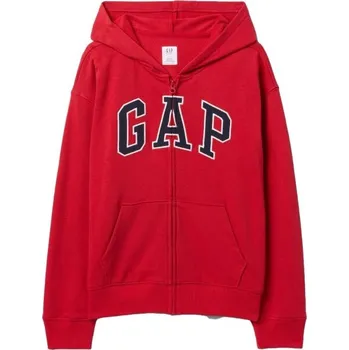 Chlapecká mikina Chlapecká mikina GAP V-FRCH HERITAGE LOGO S Červená, Tmavě modrá, Bílá