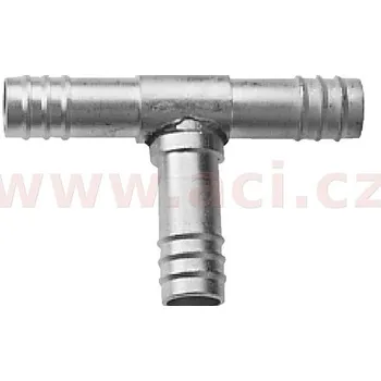 Auto-moto spojka hliníková namačkávací typ "T" pro hadice G6 (8 mm)