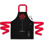 Dámská zástěra "I Cook with Wine" - pro milovnice vína