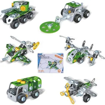 ostatní stavebnice MALÝ MECHANIK Vojenská technika kovová (stavebnice) typu Merkur 6 druhů