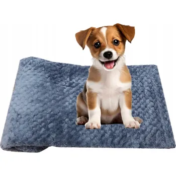 Pelíšek pro psa Nunbell fialová deka pro psa 90 cm x 60 cm