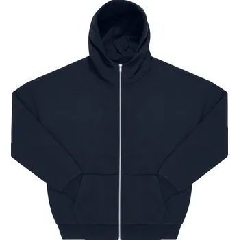 pracovní mikina B&C Mikina s kapucí B&C Influence Zip Hood na zip, oversize, těžká, unisex COT01IZ0300303-navy L Navy