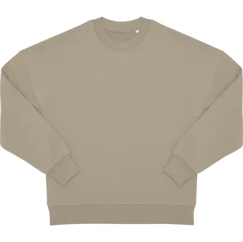 pracovní mikina B&C Mikina B&C Influence Crew, těžká oversize, unisex COT01IC0135303-mastic L Mastic