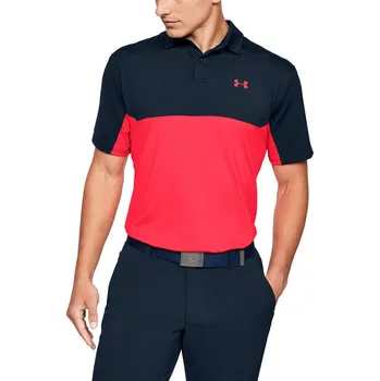 Pánské tričko Pánské polo tričko 1355485 Performance SS20 - Under Armour Barva: tmavě modrá s korálovou, Velikost: S/M