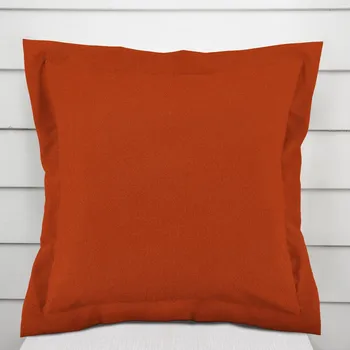 Povlak na polštářek Dekorační povlak na polštář s lemem BKU-105 Cihlově červený 50 x 50 cm