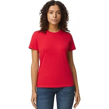 Dámské tričko Gildan Dámské tričko Softstyle se střední gramáží Barva: červená, Velikost: 3XL G65000L