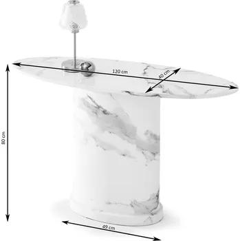 Křeslo Mebel Partner Belka Kons (bílý mramor)