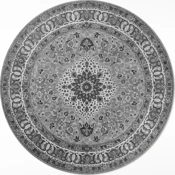Koberec Koberec Kulatý Vinylový Do Interiéru/Předsíně průměr 140 cm Šedá harmonie