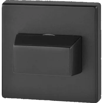 Dveřní kování Rozeta na WC R67 - černá