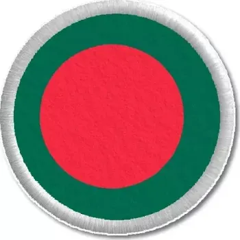 Vlajka Pelisport Bangladéšská tištěná nášivka ø 6 cm
