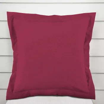 Povlak na dekorativní polštářek Dekorační povlak na polštář s lemem BKS-414 Malinově červený 35 x 45 cm