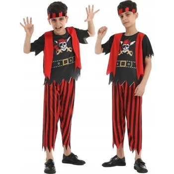 Karnevalový kostým KOSTÝM PIRÁT KORZÁR PIRÁT LOUPEŽNÍK PŘEVLEK KARNEVAL HALLOWEEN 110 116