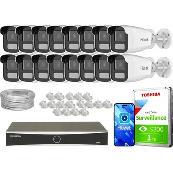 IP kamera Sada pro monitoring 16x IPCAM-B4-30DL 4MPx Hybrid Light Hilook HIKVISION